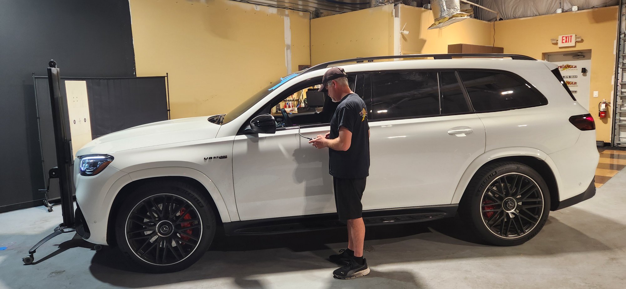 Triangle Auto Glass technician